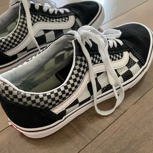 Checkered Old Skool Vans Size 7.5